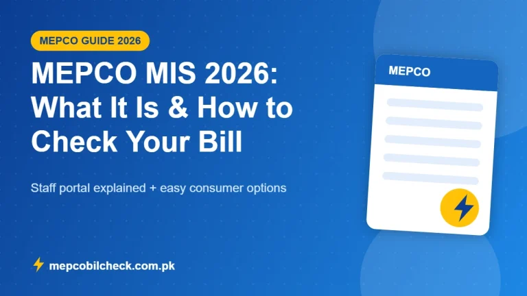MEPCO MIS 2026 guide
